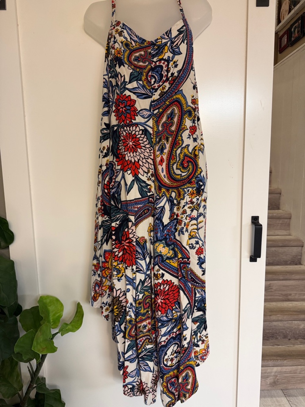 MSK Boho Floral Paisley Maxi Jumper